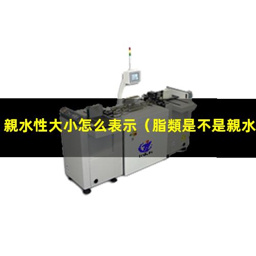 親水性大小怎么表示